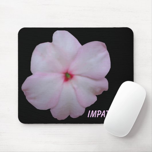 Roze Impatiens Aanpasbare Muismat (Met muis)
