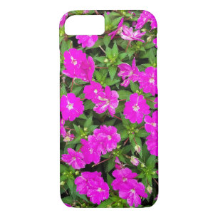 roze impatiens bloemtuin 	iPhone 8/7 hoesje