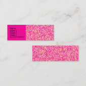 Roze Impressionisme Mini Visitekaartje (Voorkant / Achterkant)