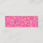 Roze Impressionisme Mini Visitekaartje (Achterkant)