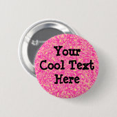 Roze Impressionisme - Sjabloon Ronde Button 5,7 Cm (Voorkant /achterkant)