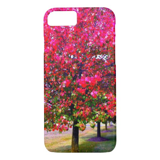 Roze impressionistische Autumn Leaves Case-Mate iPhone Case (Achterkant)