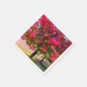 Roze impressionistische herfstbladeren servetten (Hoek)