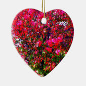 Roze impressionistische herfstbomen keramisch ornament (Rechts)