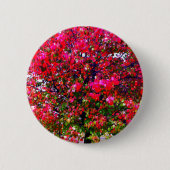 Roze impressionistische herfstbomen ronde button 5,7 cm (Voorkant)