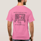 Roze in de roze t-shirt (Achterkant)