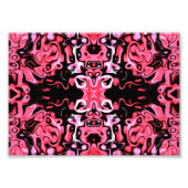 Roze in duisternis foto afdruk (Voorkant)