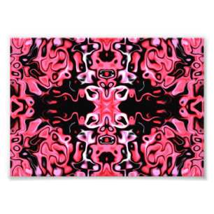 Roze in duisternis foto afdruk