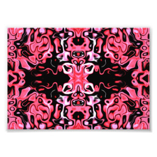 Roze in duisternis foto afdruk