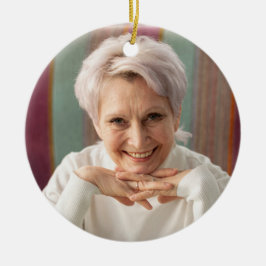 Roze in het liefdevol geheugen voor geliefde keramisch ornament