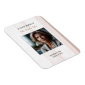 Roze in liefdevolle herinnering Elegant begrafenis Magneet (Rechterzijde)