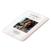 Roze in liefdevolle herinnering Elegant begrafenis Magneet (Linkerzijde)