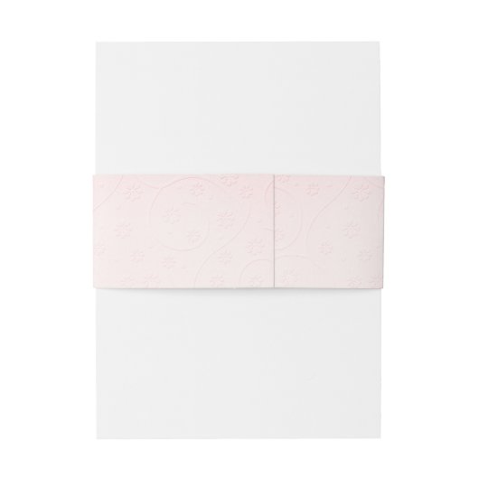 Roze in reliëf gemaakt met het Citaat van de Weddi Uitnodigingen Wikkel (Achterkant Voorbeeld)