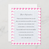 Roze index informatiekaartje (Voorkant / Achterkant)