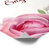 Roze Indisch verloving welkom bord Poster (Hoek)