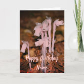 Roze Indische Pijp Wildbloemen Aangepaste verjaard Kaart (Voorkant)