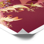 Roze infinity fractal spiraal poster (Hoek)