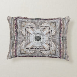  roze ingesloten Aztec geïnspireerd patroon Decoratief Kussen