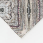  roze ingesloten Aztec geïnspireerd patroon Fleece Deken (Hoek)