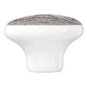  roze ingesloten Aztec geïnspireerd patroon Keramische Knop (Zijkant)