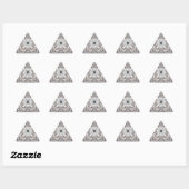  roze ingesloten Aztec geïnspireerd patroon Sticker (Vel)