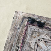 roze ingesloten Aztec geïnspireerd patroon Strandlaken (In situ)