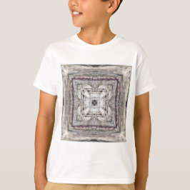  roze ingesloten Aztec geïnspireerd patroon T-shirt