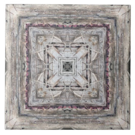  roze ingesloten Aztec geïnspireerd patroon Tegeltje