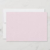 Roze initiaal gewone geboorte aankondiging (Achterkant)