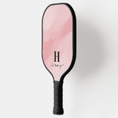 Roze Initiaal Monogram Pickleball Paddle (Links)