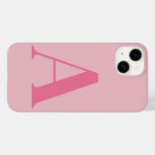 Roze Initiaal Naam Gepersonaliseerd Monogram Ontwe Case-Mate iPhone Case (Achterkant (horizontaal))