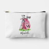 Roze Initiaal naam monogram Etui (Voorkant)