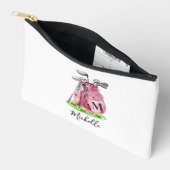 Roze Initiële Naam Monogram Etui (Open)