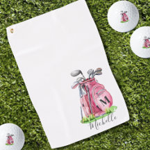 Roze Initiële Naam Monogram