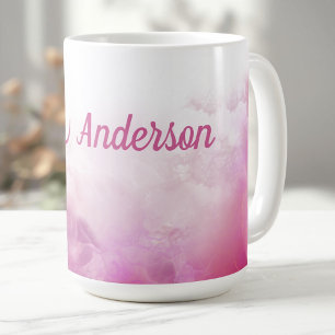 Roze inkt Aangepast Koffiemok