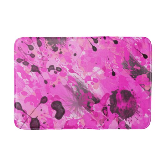 Roze inkt badmat (Voorkant)