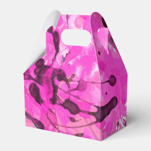 Roze inkt bedankdoosjes (Voorkant Zijde)