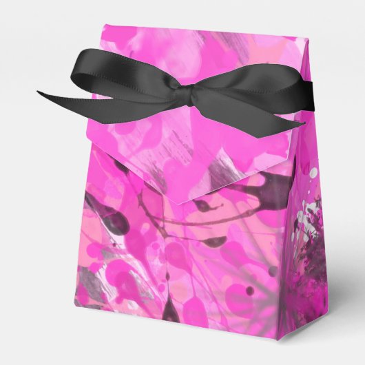 Roze inkt bedankdoosjes (Voorkant Zijde)