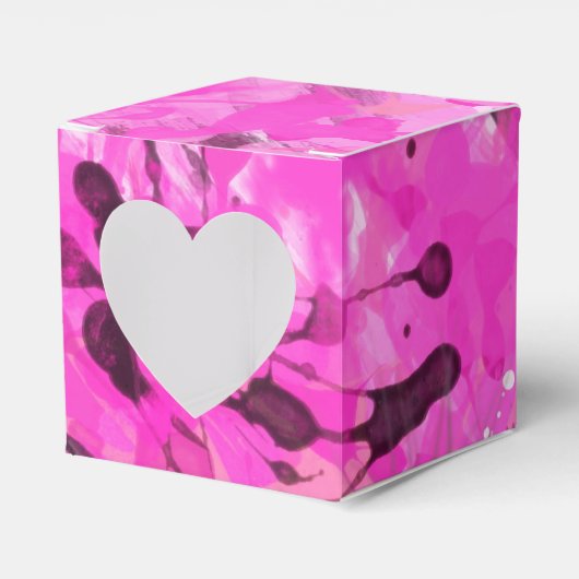 Roze inkt bedankdoosjes (Voorkant Zijde)