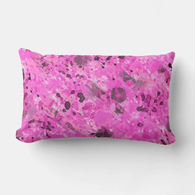 Roze inkt buitenkussen (Voorkant)