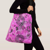 Roze inkt crossbody tas (Dichtbij)