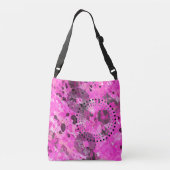 Roze inkt crossbody tas (Achterkant)