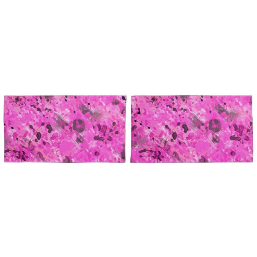 Roze inkt kussensloop (Voorkant-Set)