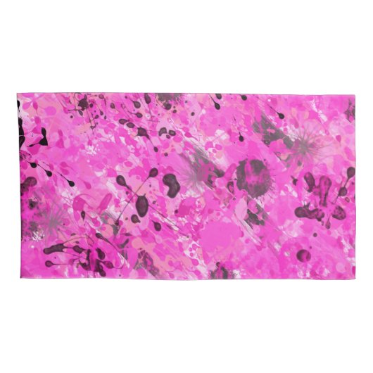 Roze inkt kussensloop (Achterkant-Rechts)