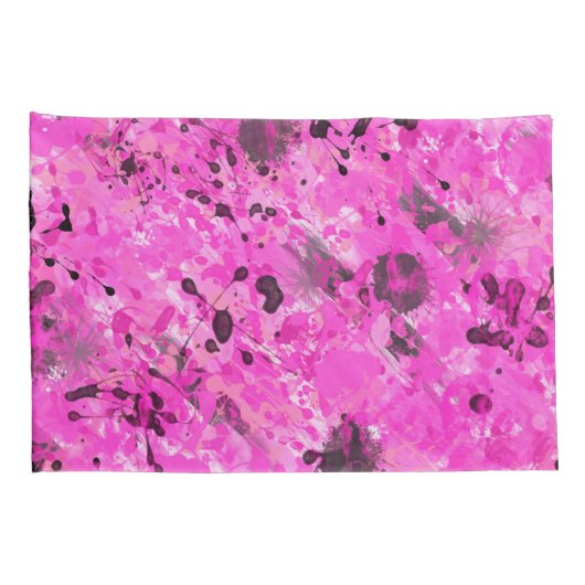 Roze inkt kussensloop (Achterkant-Rechts)