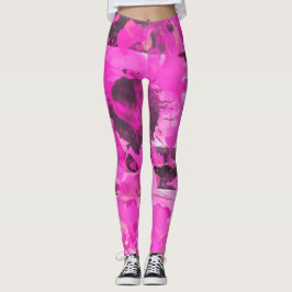 Roze inkt leggings
