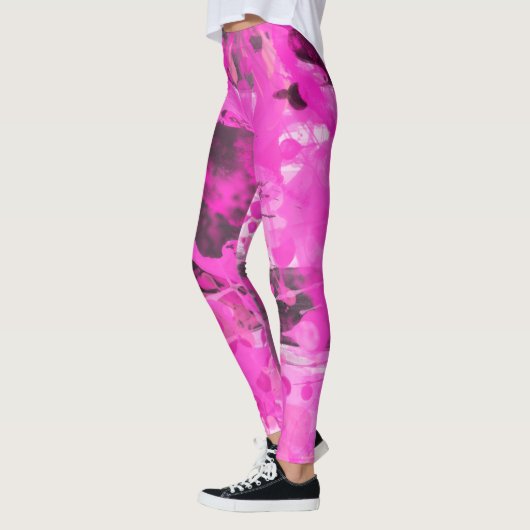 Roze inkt leggings (Links)