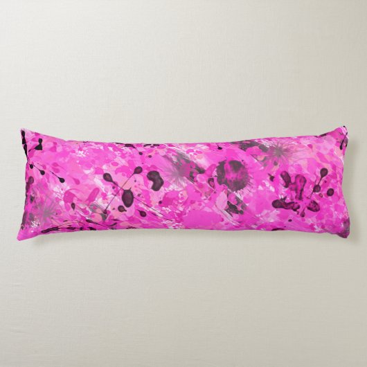 Roze inkt lichaamskussen (Voorkant)