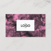 Roze inkt logo Visitekaartje (Voorkant)