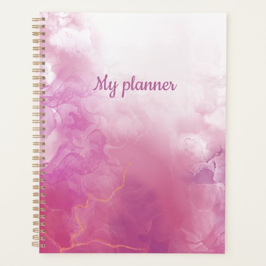 Roze Inkt  Planner (Voorkant)